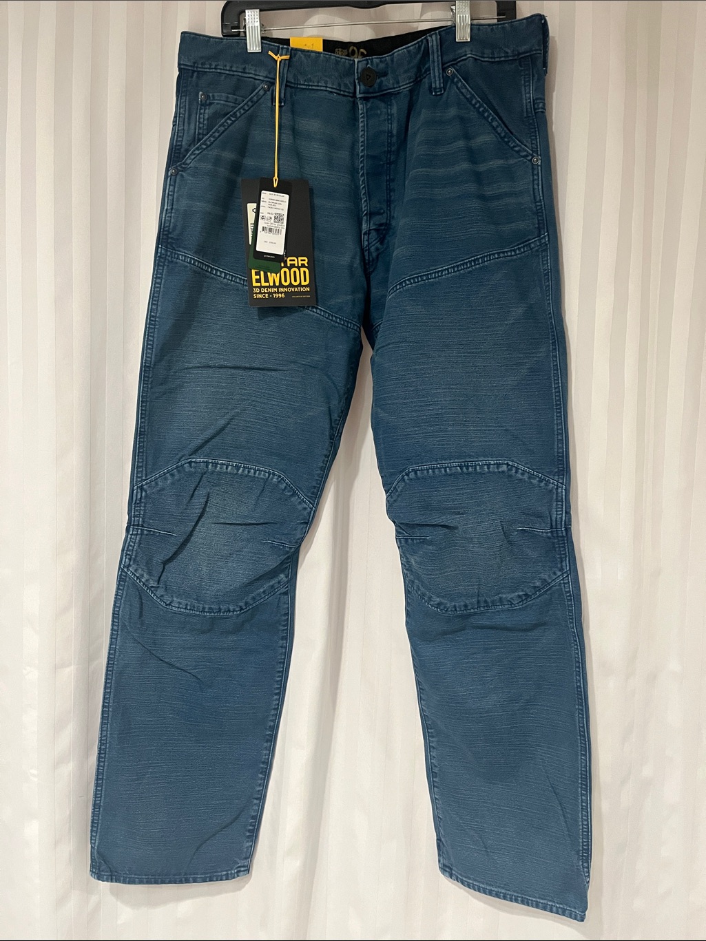 G-Star Elwood 3d Men's Straight-Leg Jeans In Faded Indigo